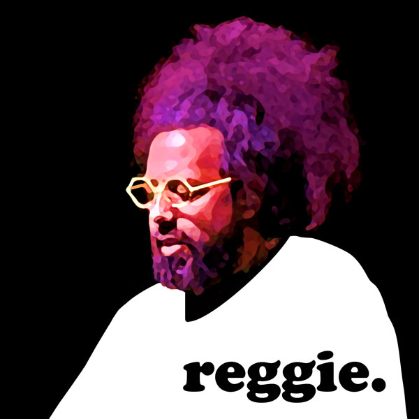 Photo illustration of Reggie Watts