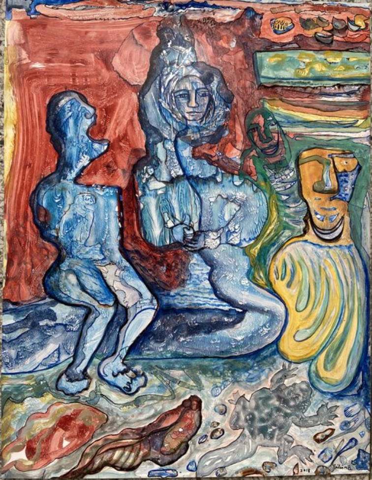 Silent Scream - Painting by Julia Becker