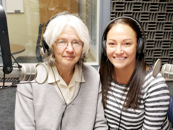 Melissa Kwasny and M.L. Smoker in YPR Studio